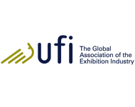 grafisk logotyp för The Global Association of the Exhibition Industry