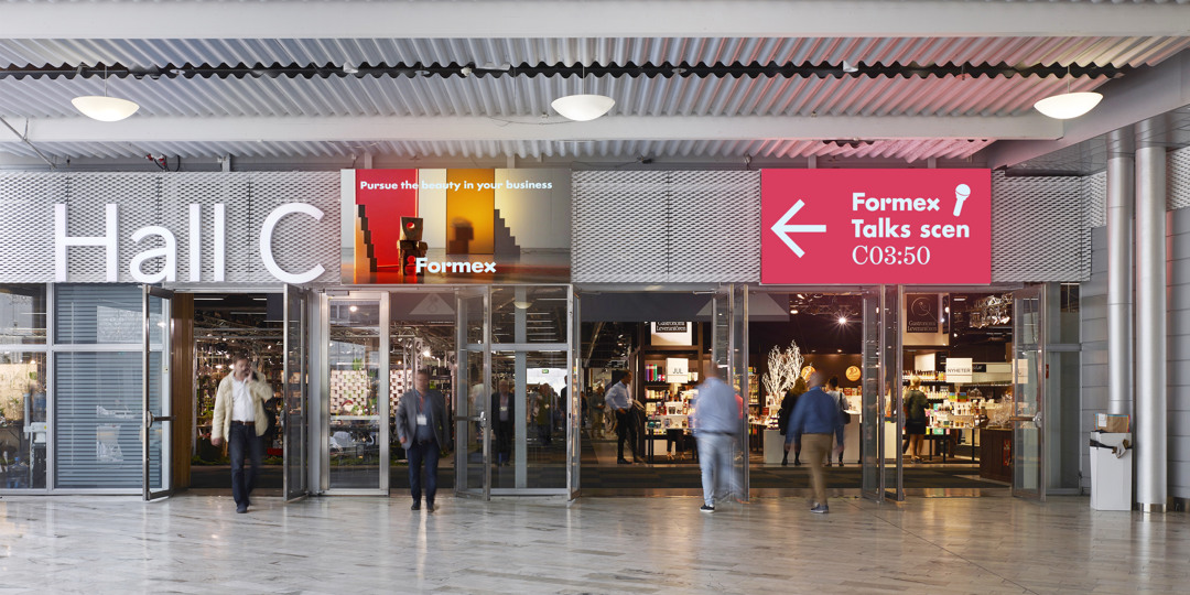 digitala skyltar under formex på stockholmsmässan